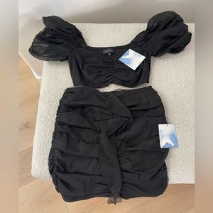 NWT - MAJORELLE Sophia crop top & skirt set
